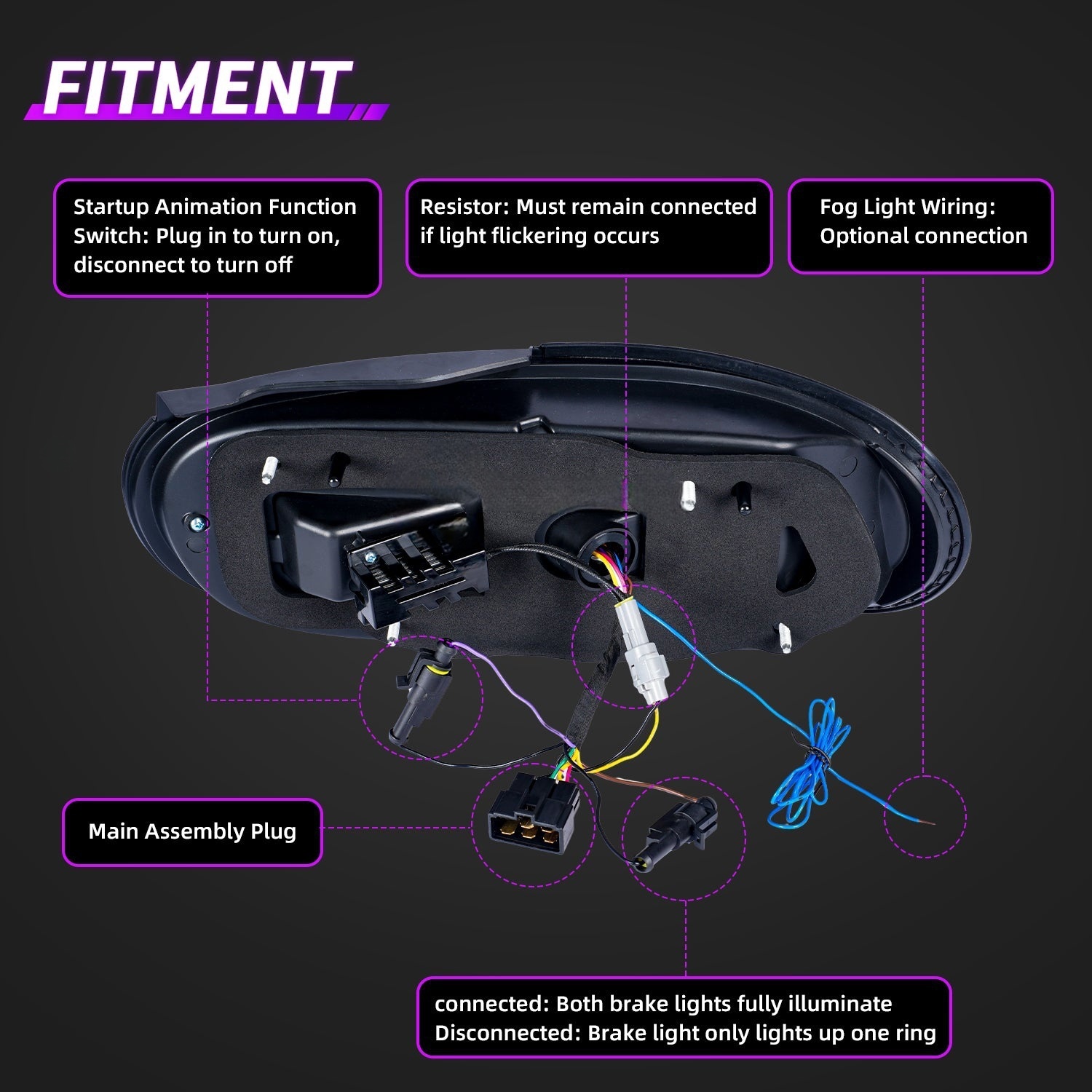 For Mazda Miata NA Full LED Tail Light Assembly (Light Smoke) - Image 8