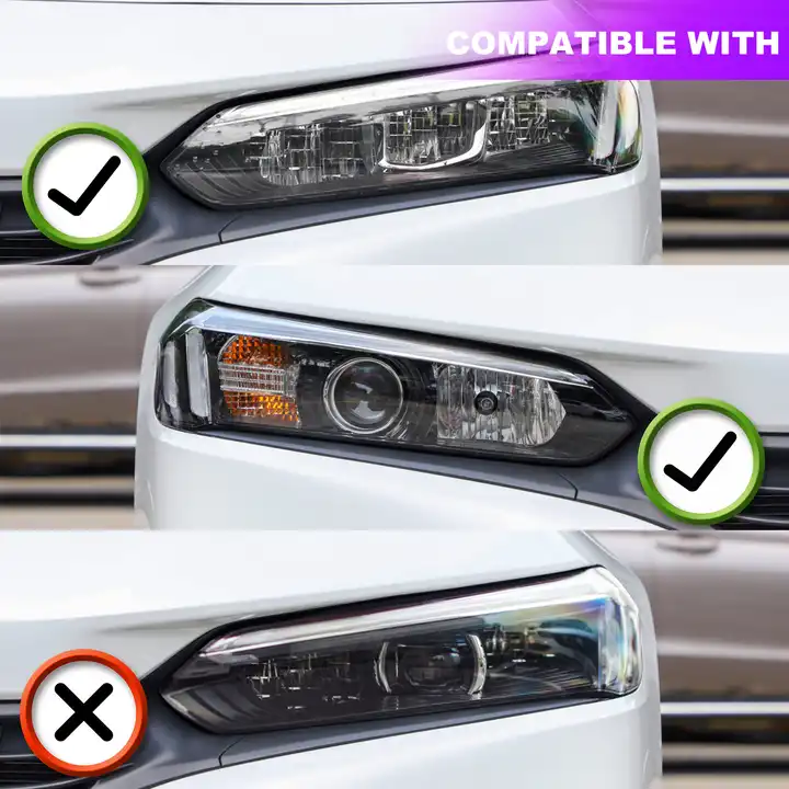 Full LED Headlights Assembly For 11th Gen Honda Civic 2021-2023 - Image 6