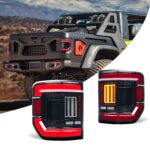 LED Tail Light for Gladiator with Reverse Brake Light, Compatible with 2019-2023 Jeep Gladiator
