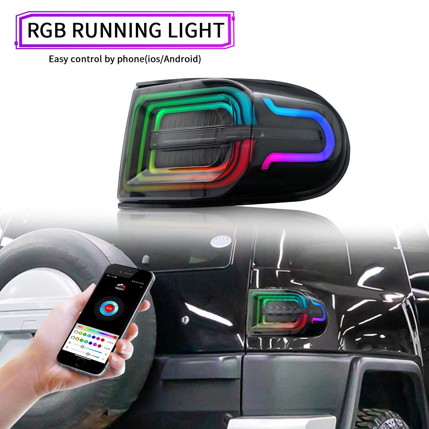 Full LED Tail Light Assembly For Toyota FJ Cruiser 2007-2021 - Image 6