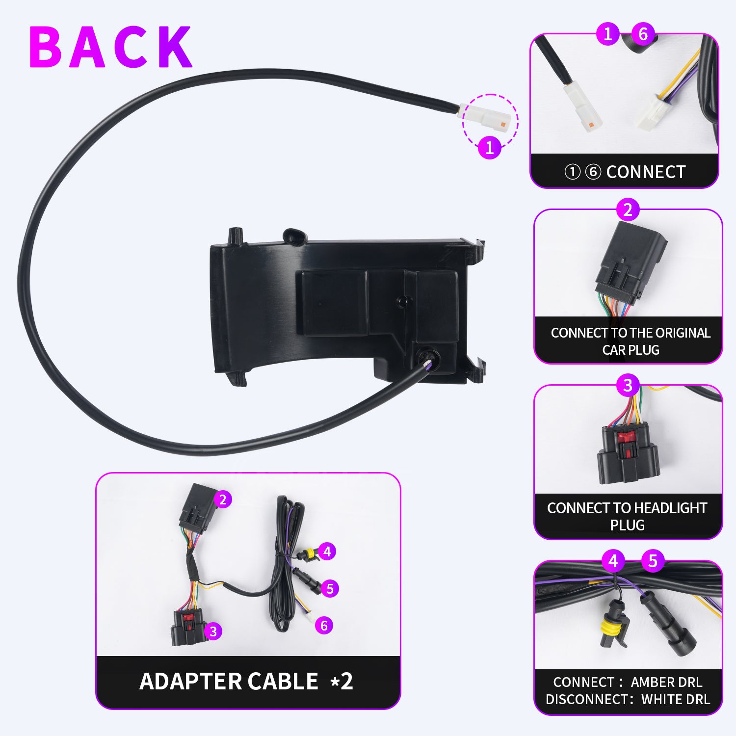 LED Mirror Lights for 2021-2025 Ford Bronco 2/4 Door,Warning Lamp w Animation - Image 8