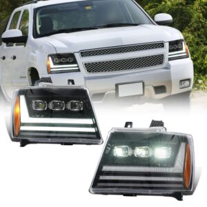 Full-LED Headlights for 2007–2014 Chevy Suburban 1500/2007–2013 Suburban 2500/2007–2014 Tahoe / 2007–2013 Avalanche