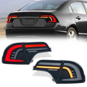 LED Tail Light Assembly for 2006-2011 Honda Civic Sedan, Tail Light Assembly for 8th Generation Civic Sedan for S550