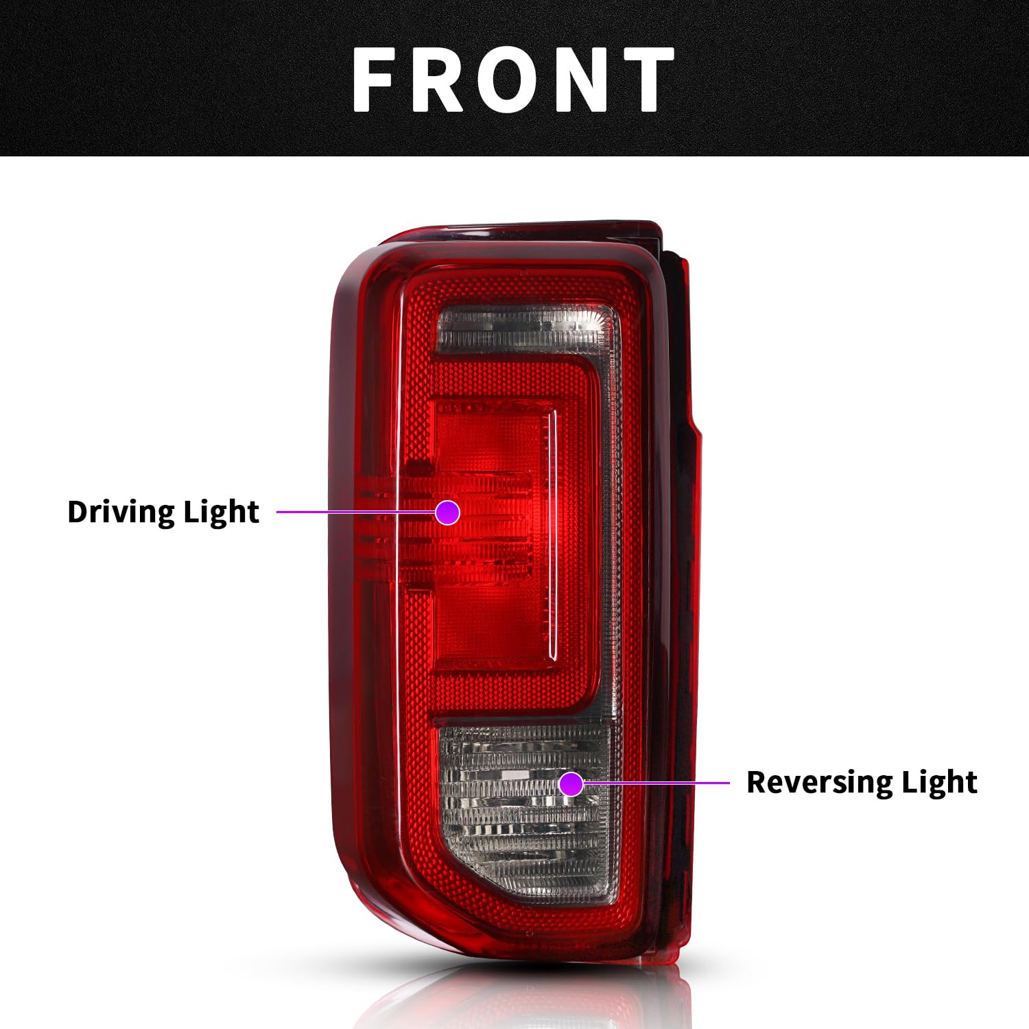 Tail Light Assembly For Ford Bronco 2021-2023 2/4 door, OE Style,Smoked - Image 2