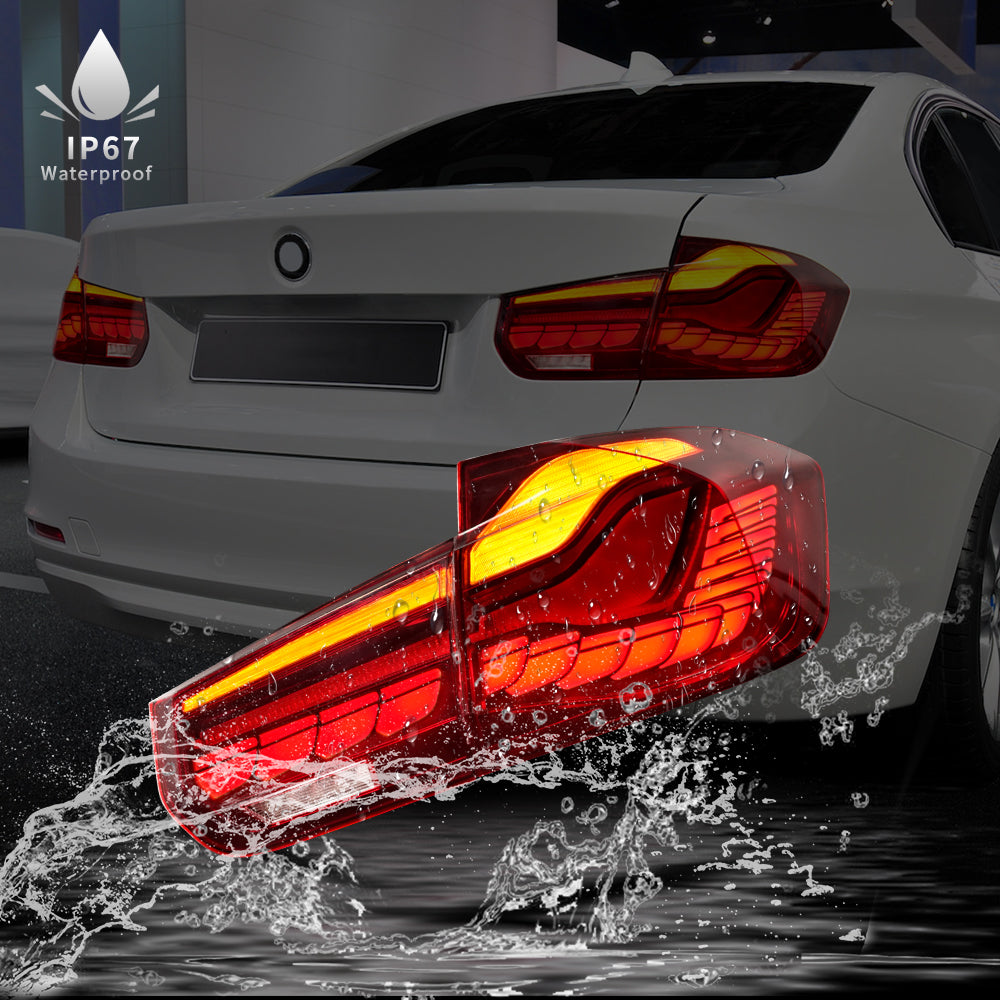 Full LED Tail Lights Assembly For BMW 3 Series F30 F35 2013-2018,Red - Image 6