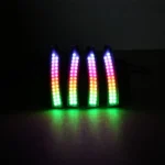 Clear Lens LED Double Row Chasing Side Marker Lamps for 2024 2025  Ford Mustang