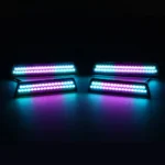 Smoked Lens Front Rear Bumper Lights for 2011 2012 2013 2014 Dodge Charger Flow Series Side Markers