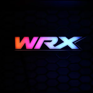 RGB Flow Series WRX Grill Badge  For 2000-2024+ WRX