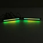 Black Lens  LED Rear Side Marker Lights With Indicator for 2015-2023 Ford Mustang