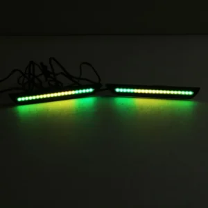 Black Lens  LED Rear Side Marker Lights With Indicator for 2015-2023 Ford Mustang