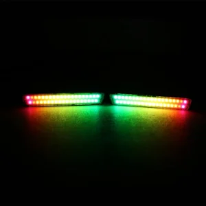 Multicolor Chasing RGB Rear Clear Side Marker Led Light for  for 1999-2004 Mustang